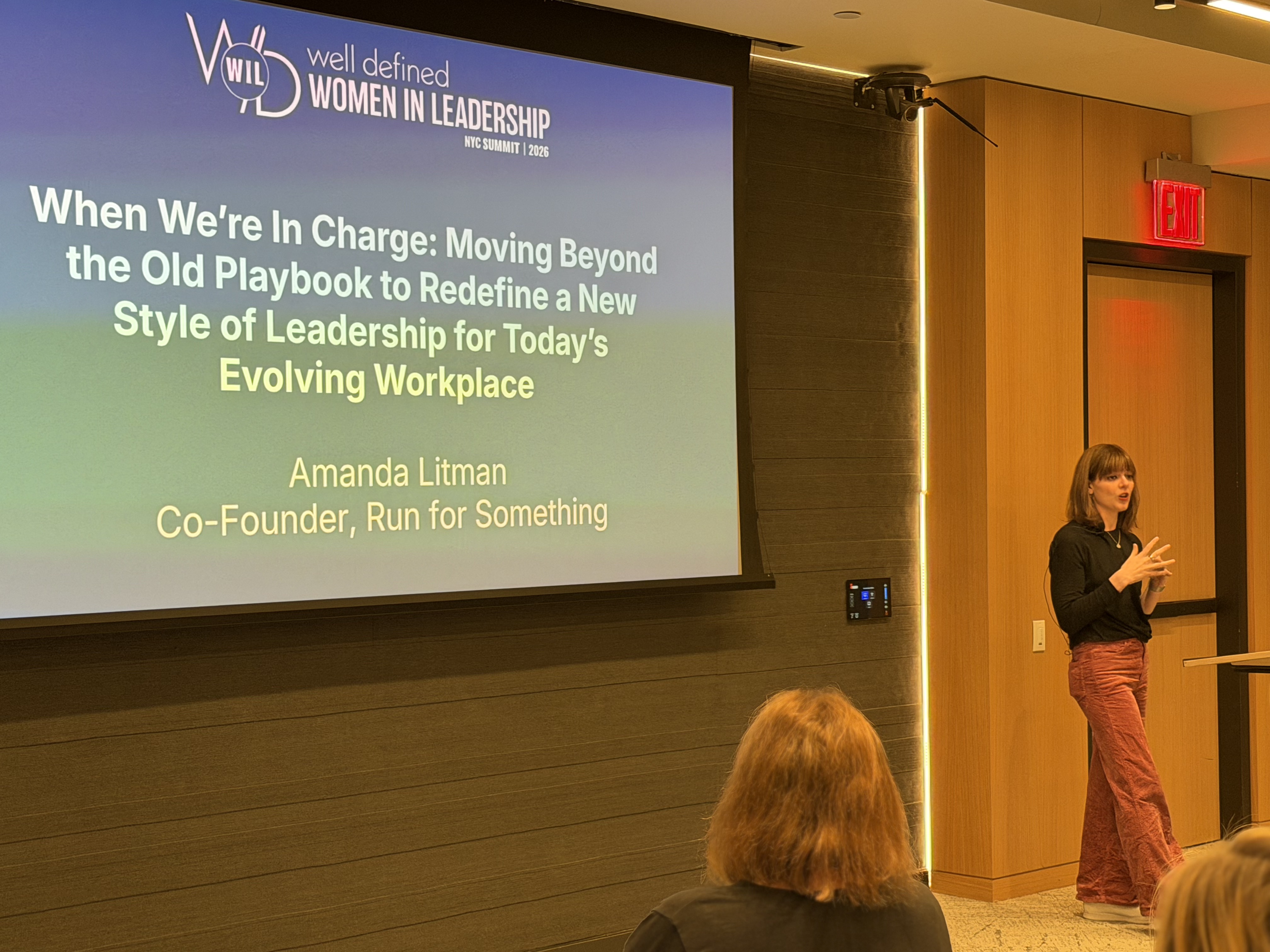 Amanda Litman speaking at Well Defined Women in Leadership NYC Summit 2026